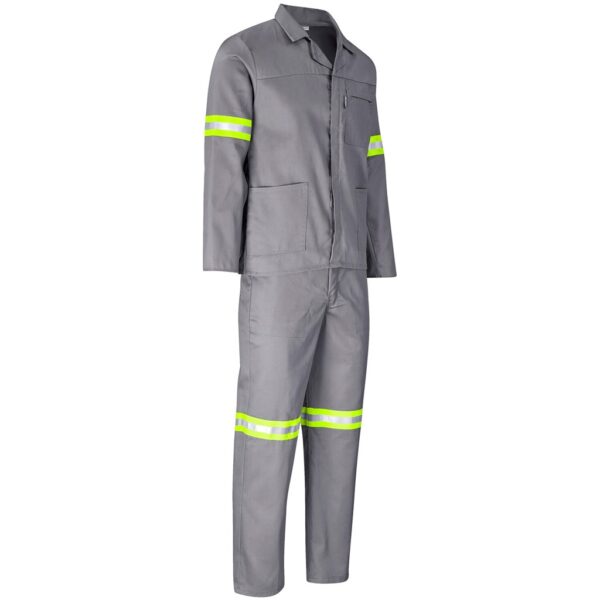 Trade Polycotton Conti Suit - Reflective Arms & Legs - Yellow Tape