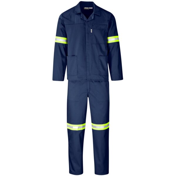 Trade Polycotton Conti Suit - Reflective Arms & Legs - Yellow Tape