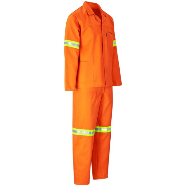 Trade Polycotton Conti Suit - Reflective Arms & Legs - Yellow Tape