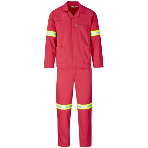 Trade Polycotton Conti Suit - Reflective Arms & Legs - Yellow Tape