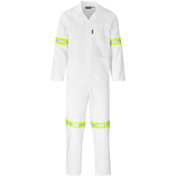 Trade Polycotton Conti Suit - Reflective Arms & Legs - Yellow Tape