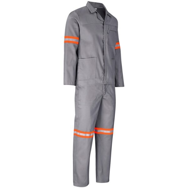 Trade Polycotton Conti Suit - Reflective Arms & Legs - Orange Tape