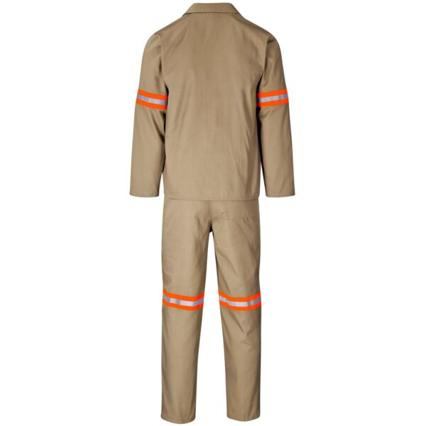 Trade Polycotton Conti Suit - Reflective Arms & Legs - Orange Tape