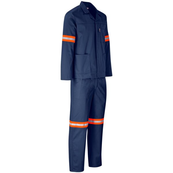 Trade Polycotton Conti Suit - Reflective Arms & Legs - Orange Tape