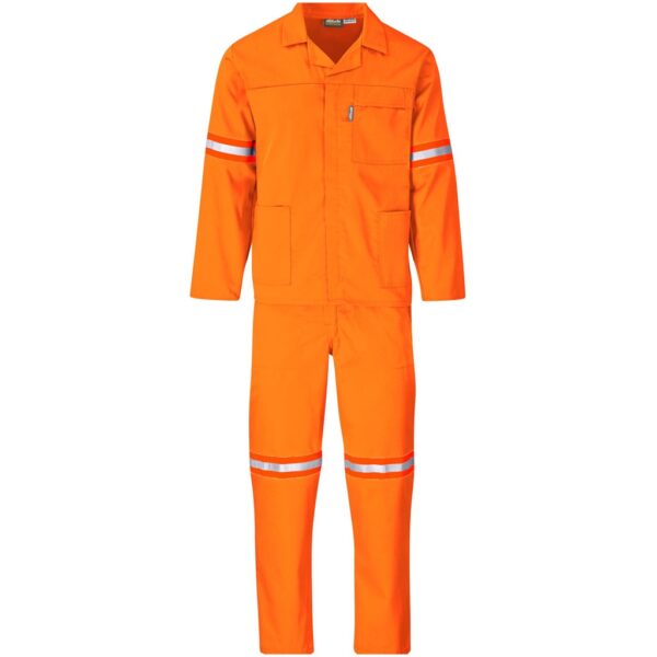 Trade Polycotton Conti Suit - Reflective Arms & Legs - Orange Tape