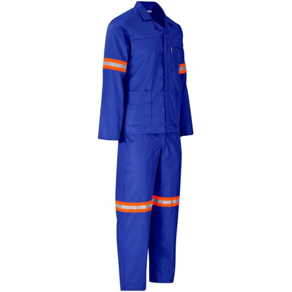 Trade Polycotton Conti Suit - Reflective Arms & Legs - Orange Tape