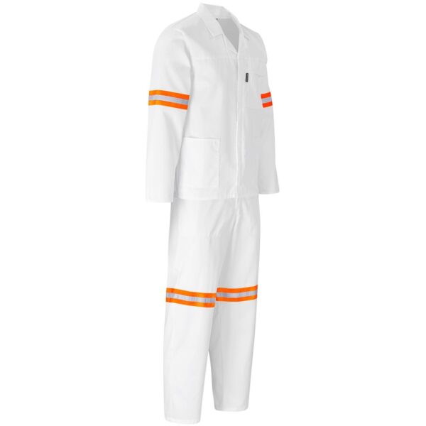 Trade Polycotton Conti Suit - Reflective Arms & Legs - Orange Tape