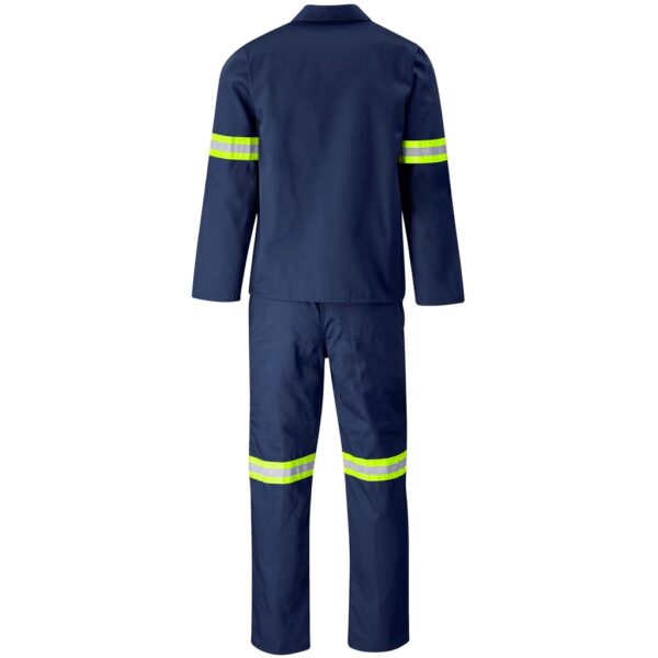 Trade Polycotton Conti Suit - Reflective Arms & Legs - Yellow Taped