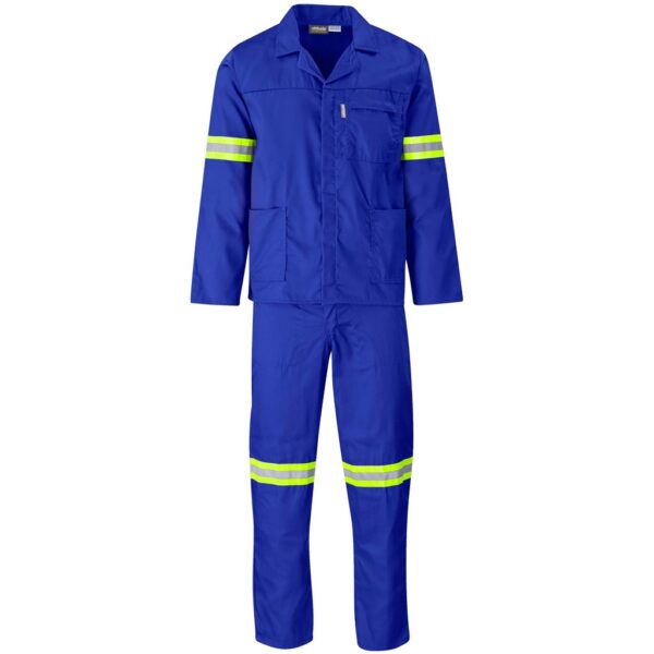 Trade Polycotton Conti Suit - Reflective Arms & Legs - Yellow Taped