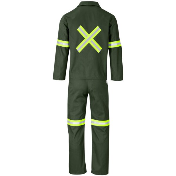 Acid Resistant Polycotton Conti Suit - Reflective ArmLegs & Back - Yellow Tape