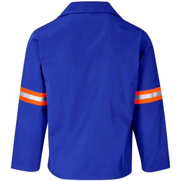 Site Premium Polycotton Jacket - Reflective Arms - Orange Tape