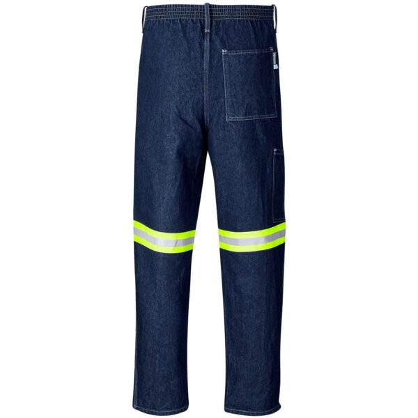 Cast Premium 100% Cotton Denim Pants - Reflective Legs - Yellow Tape