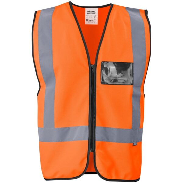 Direction En4 Hi-Viz Reflective Full Zip Vest