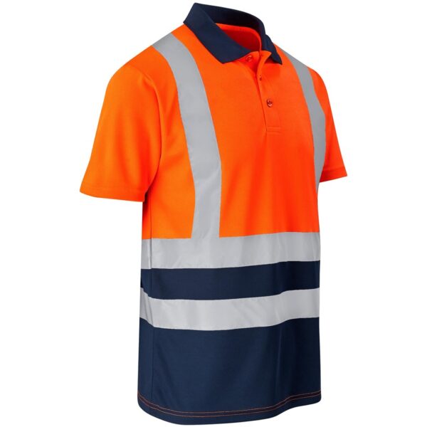 Surveyor Two-Tone Hi-Viz Reflective Golf Shirt