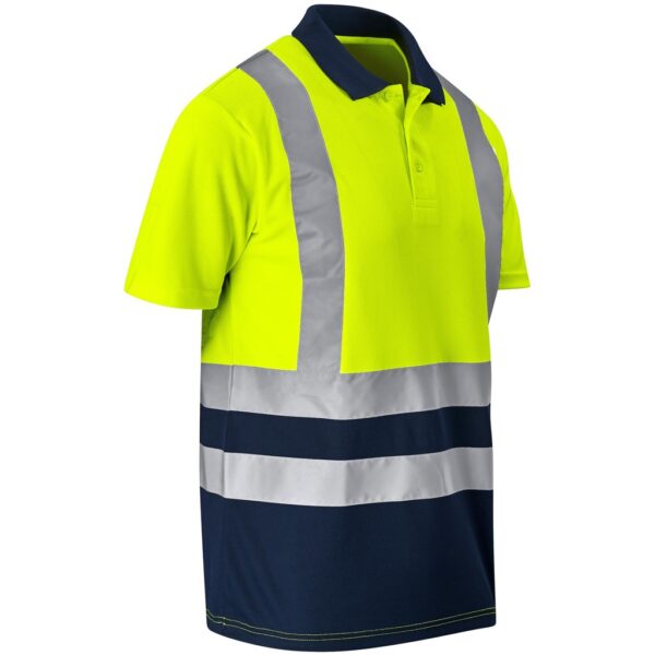 Surveyor Two-Tone Hi-Viz Reflective Golf Shirt