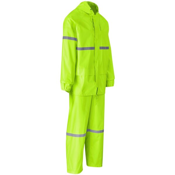 Outdoor Hi-Viz Reflective Polyester/PVC Rainsuit