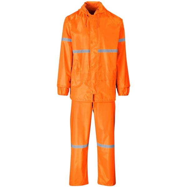 Outdoor Hi-Viz Reflective Polyester/PVC Rainsuit