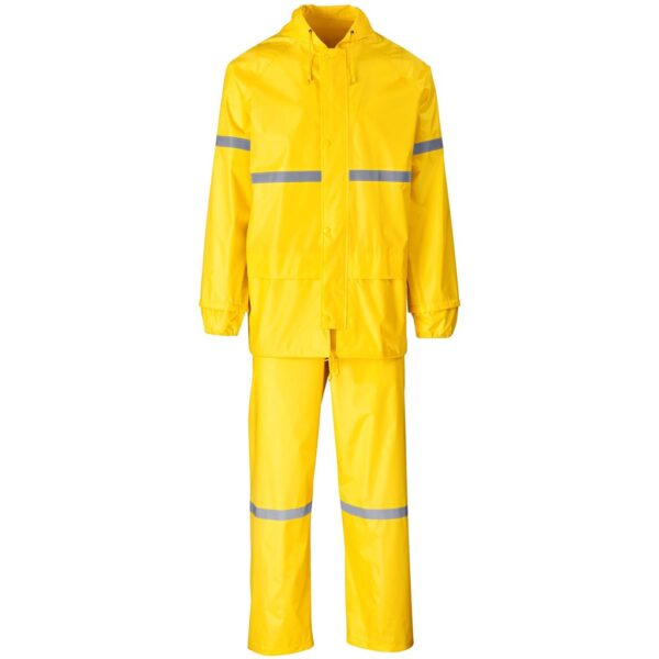 Outdoor Hi-Viz Reflective Polyester/PVC Rainsuit