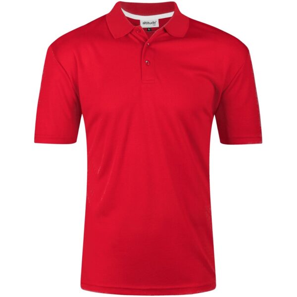 Mens Bayside Golf Shirt - Red