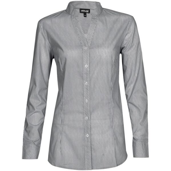 Ladies Long Sleeve Birmingham Shirt - Grey