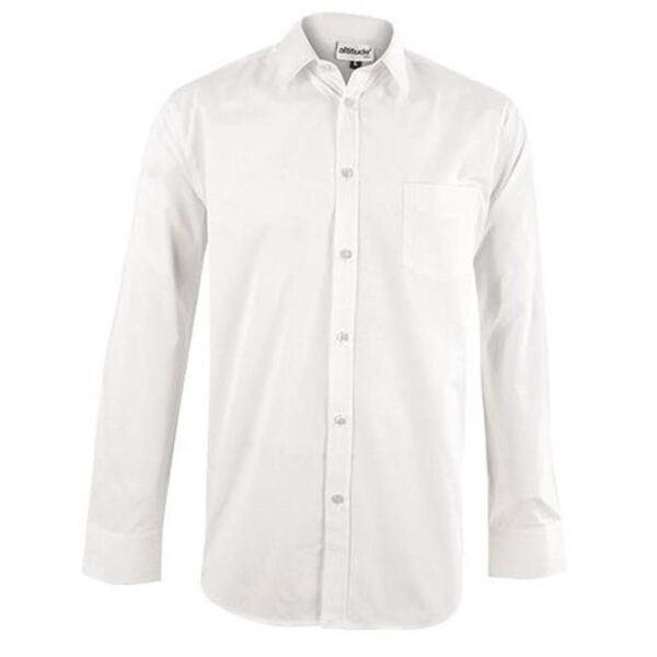 Mens Long Sleeve Haiden Shirt - White