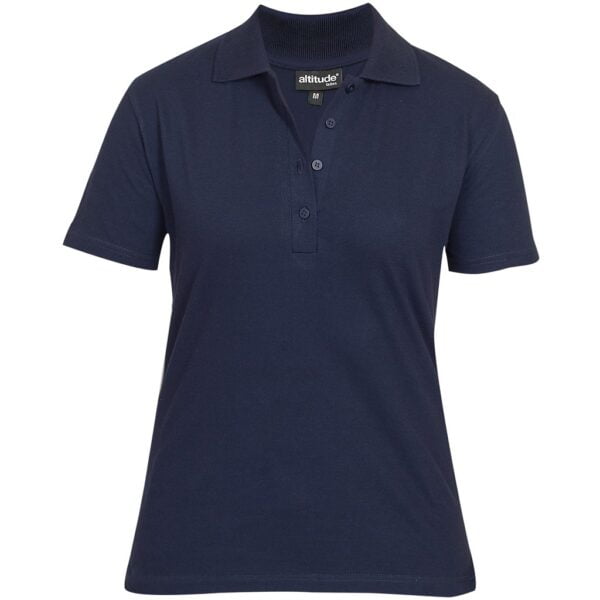 Ladies Michigan Golf Shirt - Navy