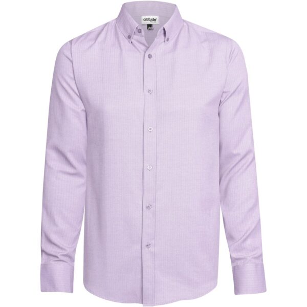 Mens Long Sleeve Nottingham Shirt - Purple