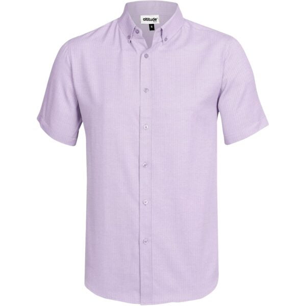 Mens Short Sleeve Nottingham Shirt - Purple