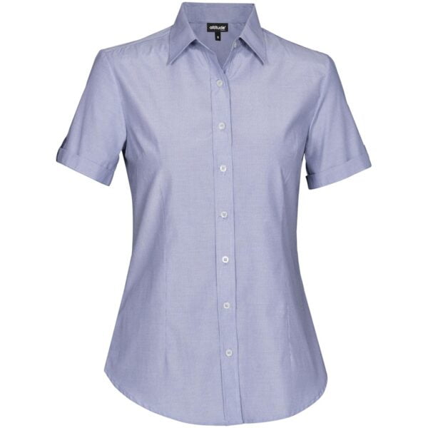 Ladies Short Sleeve Portsmouth Shirt - Navy