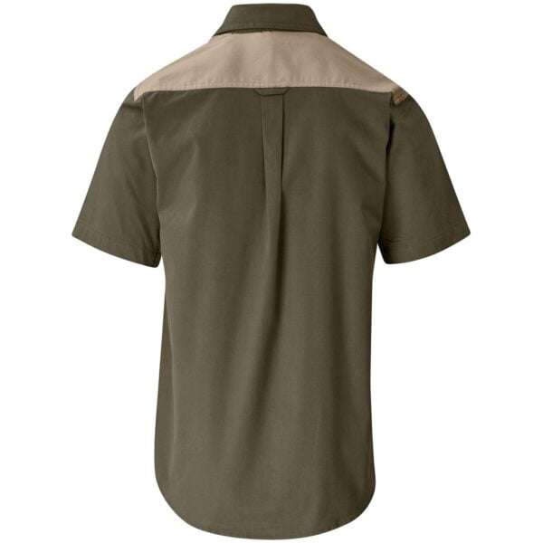 Mens Short Sleeve Serengeti 2-Tone Bush Shirt