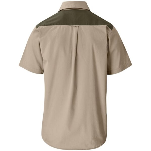 Mens Short Sleeve Serengeti 2-Tone Bush Shirt