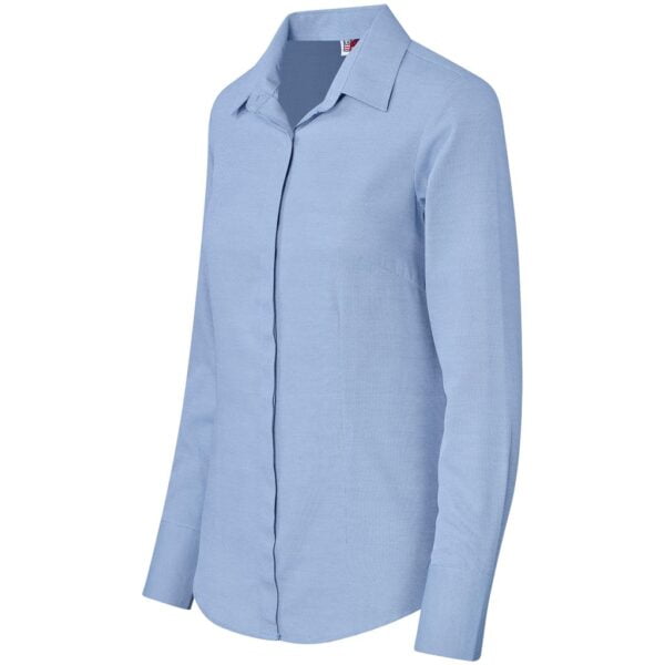 Ladies Long Sleeve Wallstreet Shirt - Blue