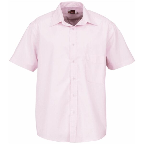 Mens Short Sleeve Washington Shirt - Pink