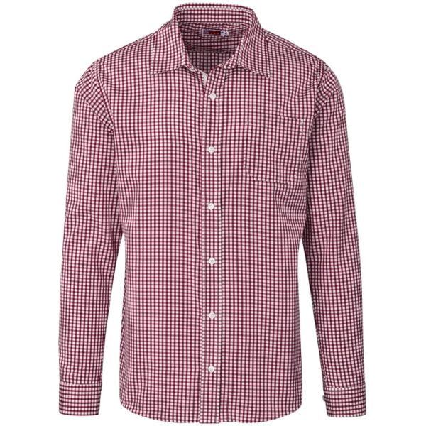 Mens Long Sleeve Kenton Shirt - Red