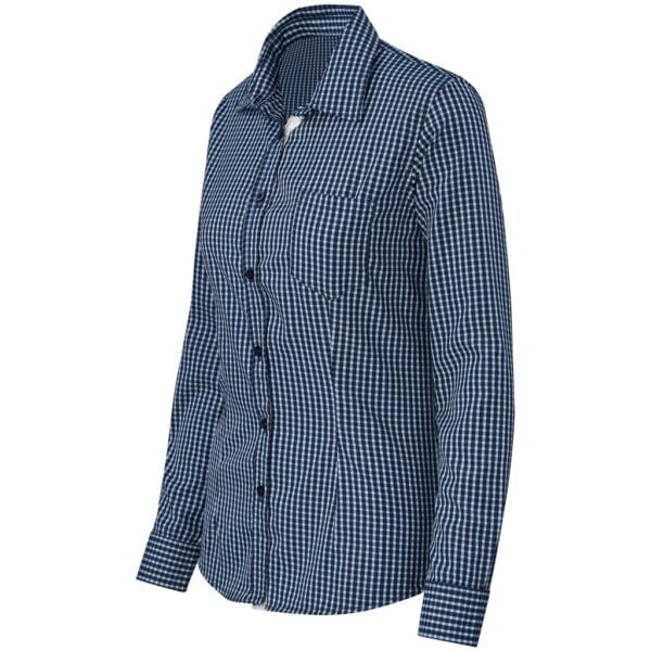 Ladies Long Sleeve Kenton Shirt - Navy