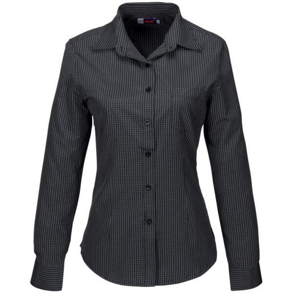 Ladies Long Sleeve Huntington Shirt - Black