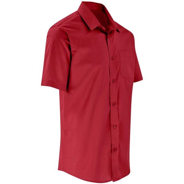 Mens Short Sleeve Kensington Shirt - Red