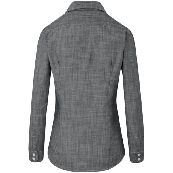 Ladies Long Sleeve Windsor Shirt - Grey