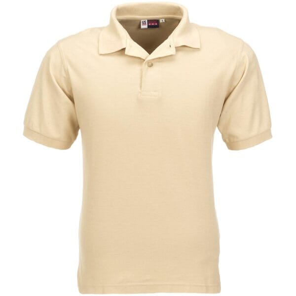 Mens Boston Golf Shirt - Khaki