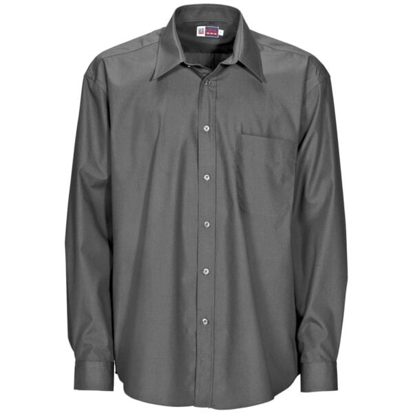 Mens Long Sleeve Washington Shirt - Grey