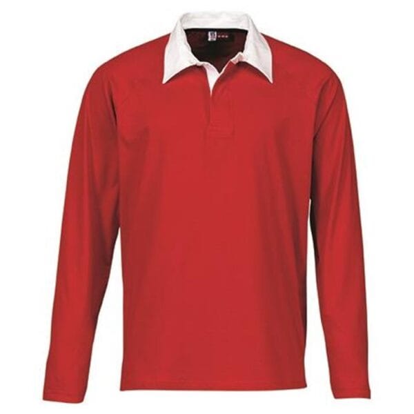 Mens Long Sleeve Brisbane Golf Shirt - Red