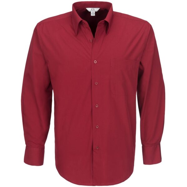 Mens Long Sleeve Metro Shirt - Red