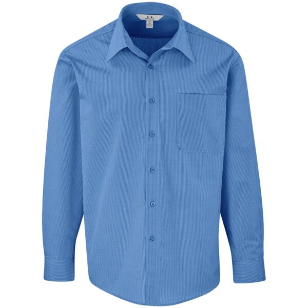 Mens Long Sleeve Micro Check Shirt