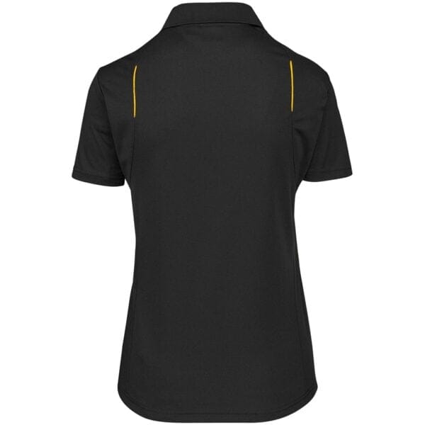 Ladies United Golf Shirt - Black Yellow