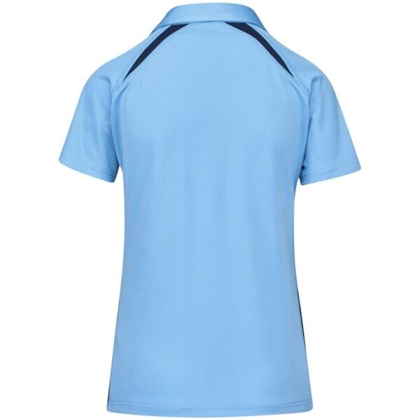 Ladies Splice Golf Shirt - Light Blue