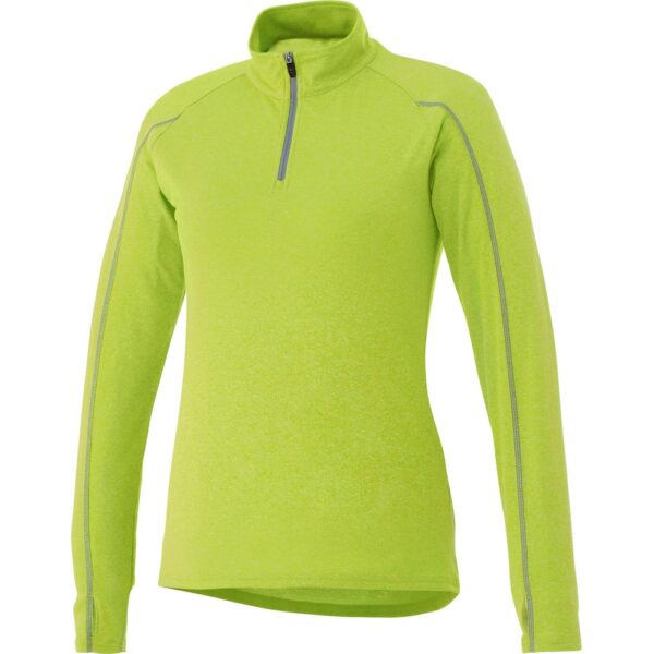 Ladies Taza 1/4 Zip Sweater - Lime