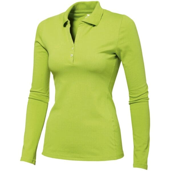 Ladies Long Sleeve Zenith Golf Shirt - Lime